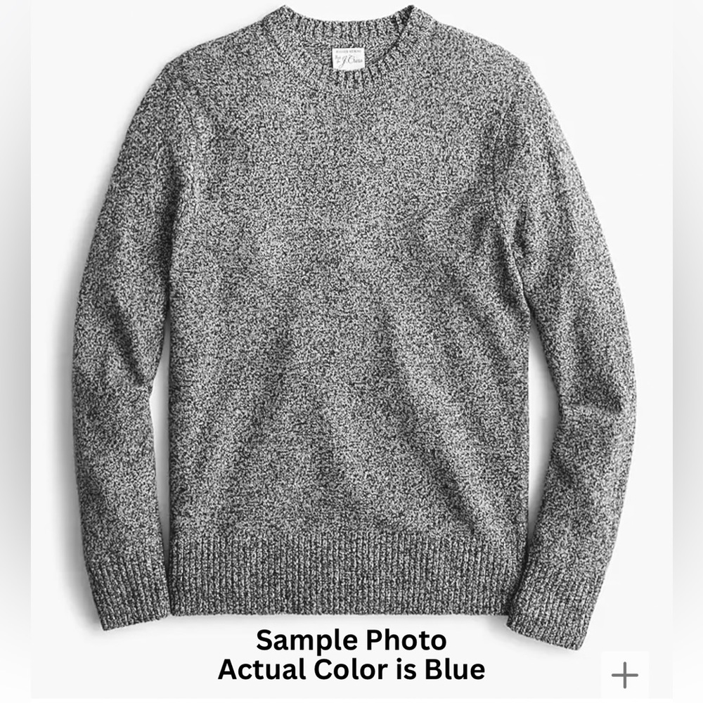 J. Crew Marled rugged merino wool-blend sweater